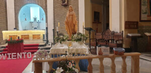 Semana Santa de Barbastro - Las cofradías de Barbastro acompañan a la Virgen Peregrina de Radio María