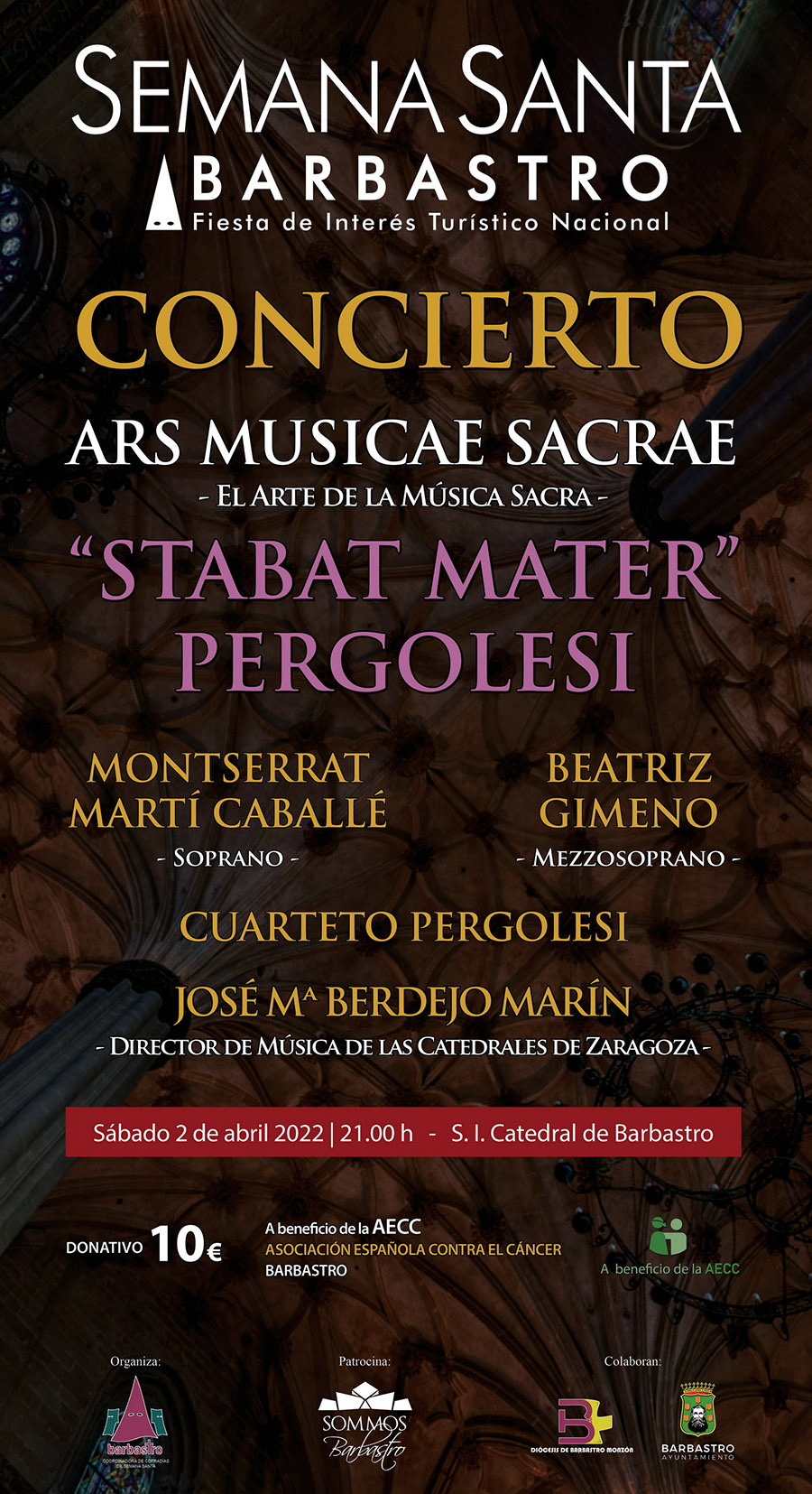 Cartel Concierto Ars M;usicae Sacrae