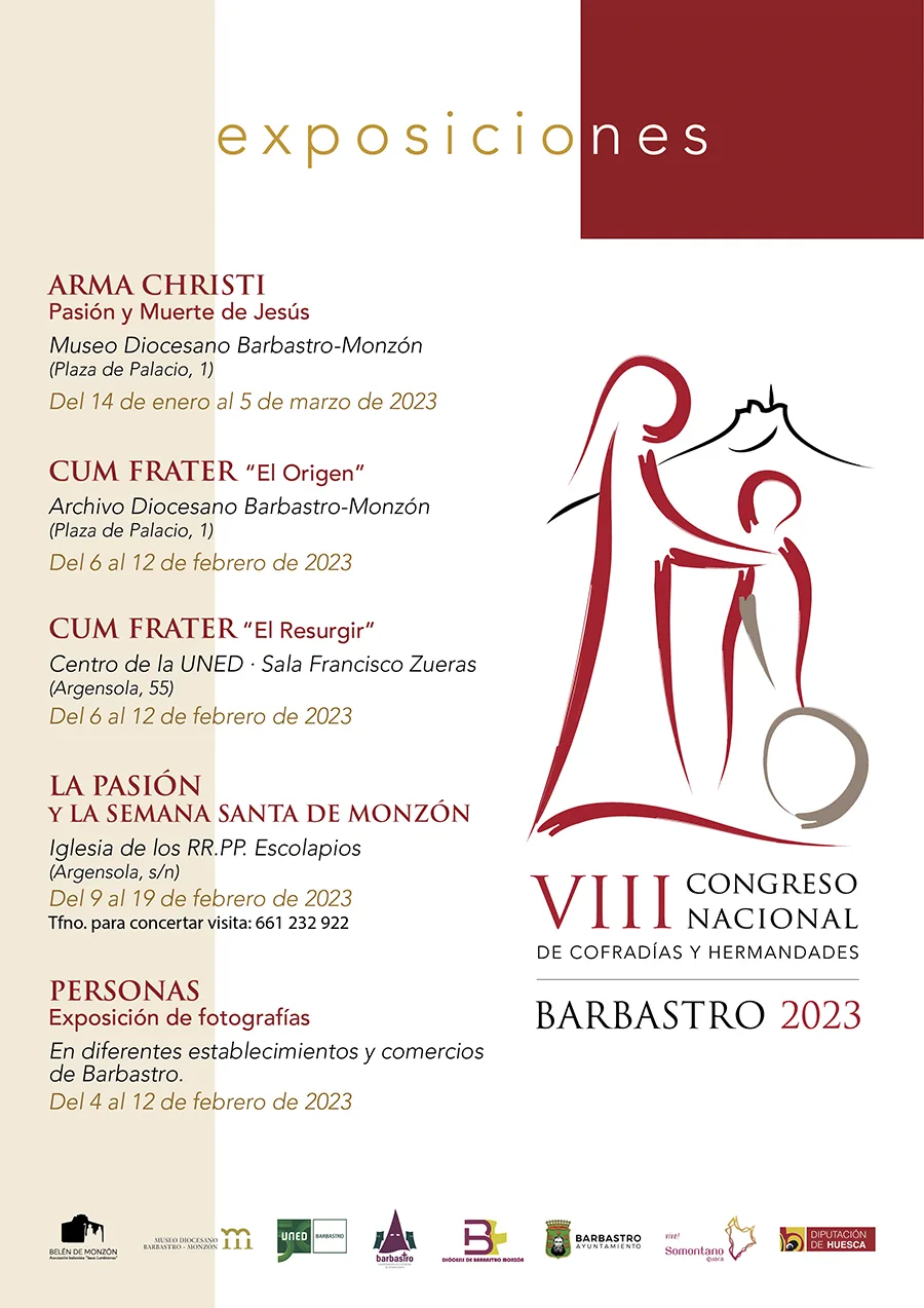 Exposiciones VIII Congreso Nacional de Cofradías y Hermandades Barbastro 2023